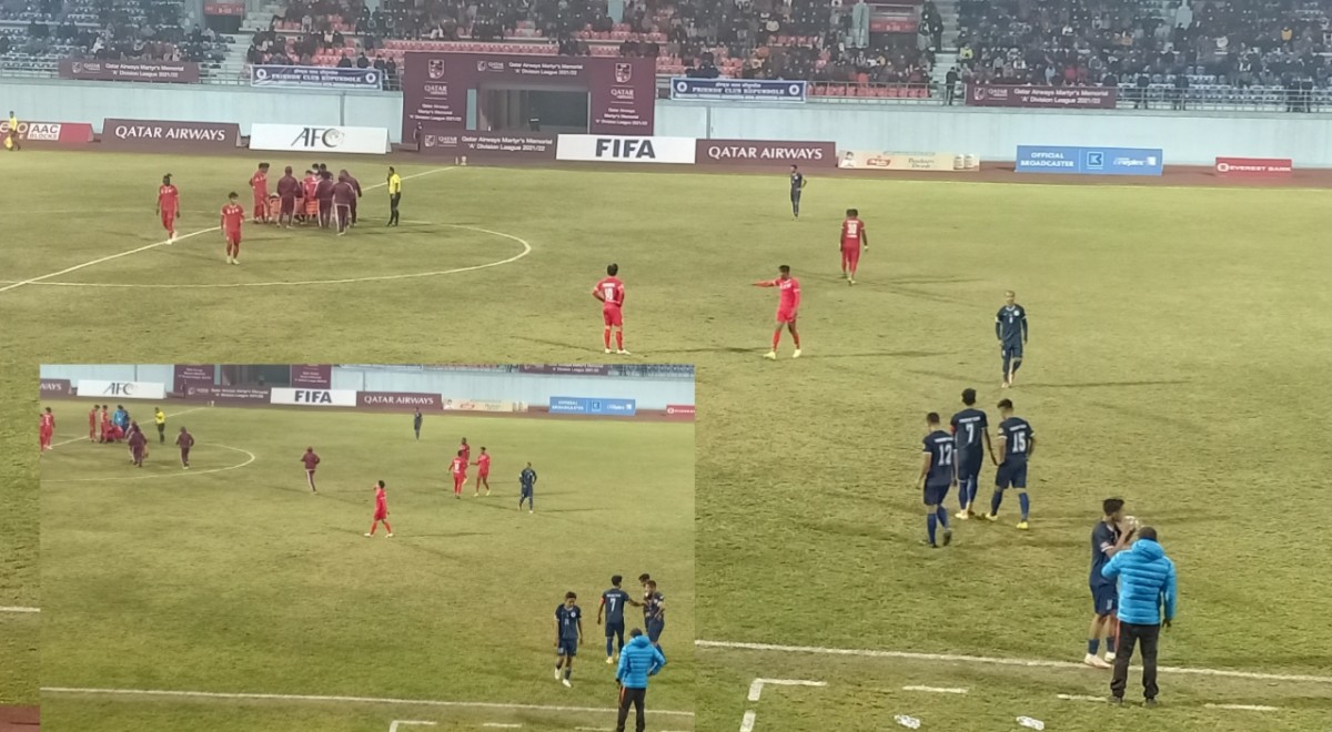 पहिलो हाफ : संकटाविरुद्ध फ्रेण्ड्सलाई अग्रता