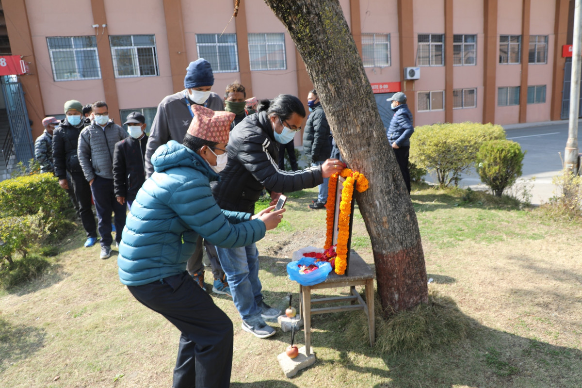टेबल टेनिसका सहायक प्रशिक्षक राईप्रति राखेपद्वारा श्रद्धाञ्जली