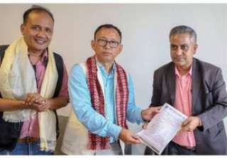 पंकजविक्रम नेम्वाङले गरे एन्फा अध्यक्षका लागि उम्मेदवारी दर्ता