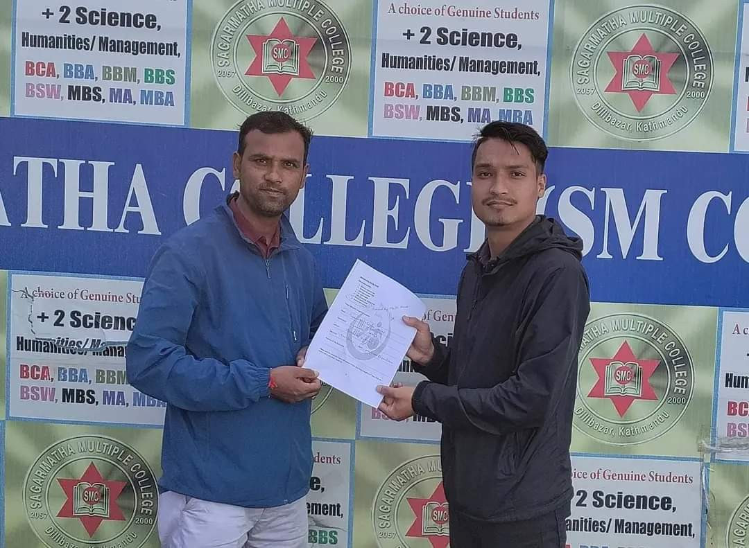 व्हीलचेयर टि२० क्रिकेट प्रायोजकको रूपमा सगरमाथा मल्टिपल कलेज पनि जोडियो
