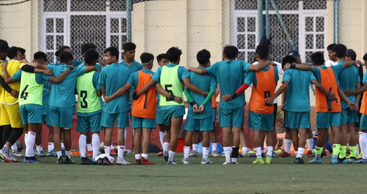 यू-२० फुटबल टोलीको बन्द प्रशिक्षणबाट ११ खेलाडी बाहिरिए