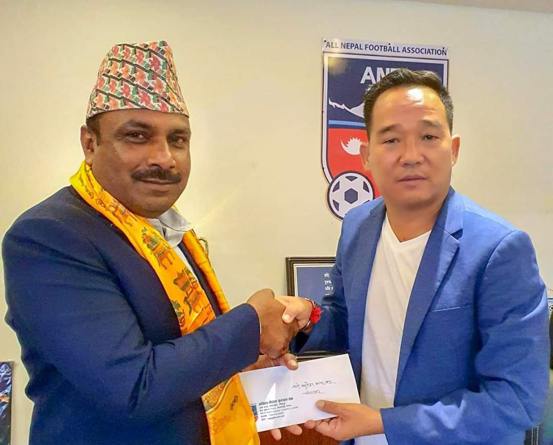 एन्फा प्रवक्ता शाहद्वारा पदभार ग्रहण
