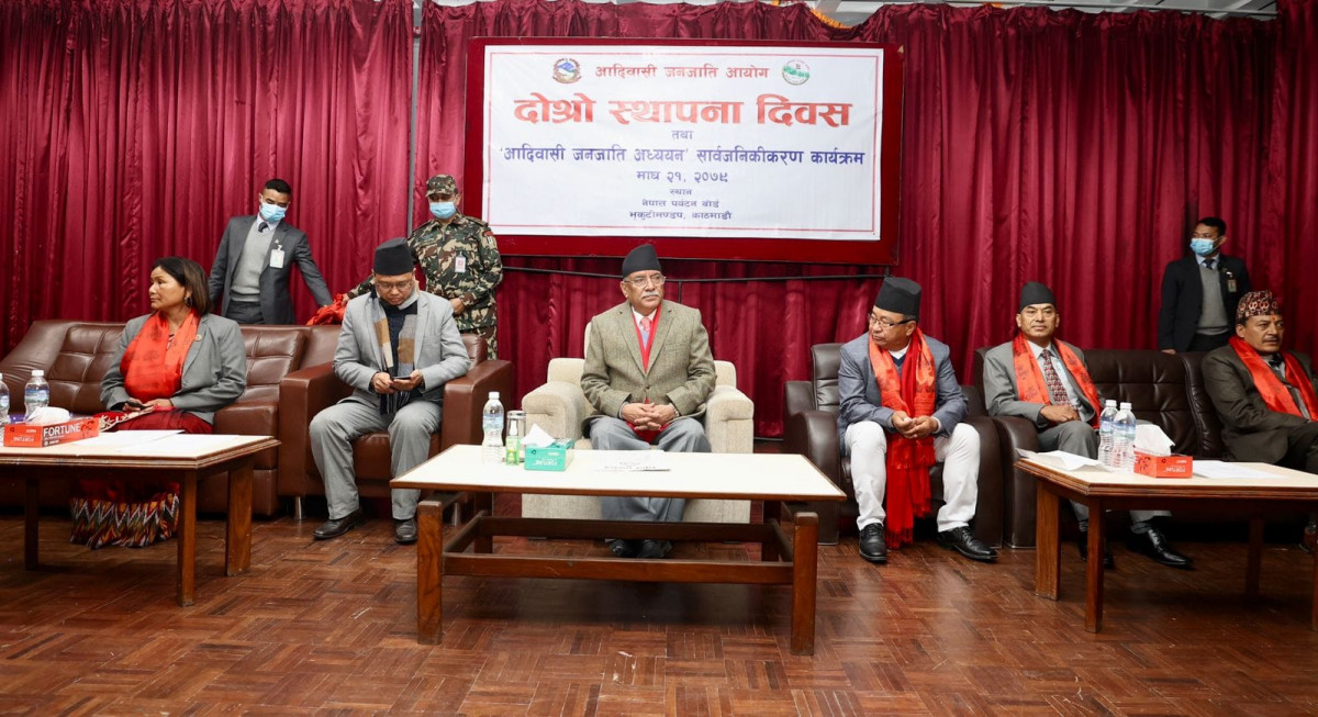 सिंगो देश हाम्रो आन्दोलन र मुद्दाको वरिपरि छ : प्रधानमन्त्री प्रचण्ड