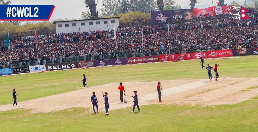 यूएईद्वारा नेपाललाई ३११ रनको लक्ष्य