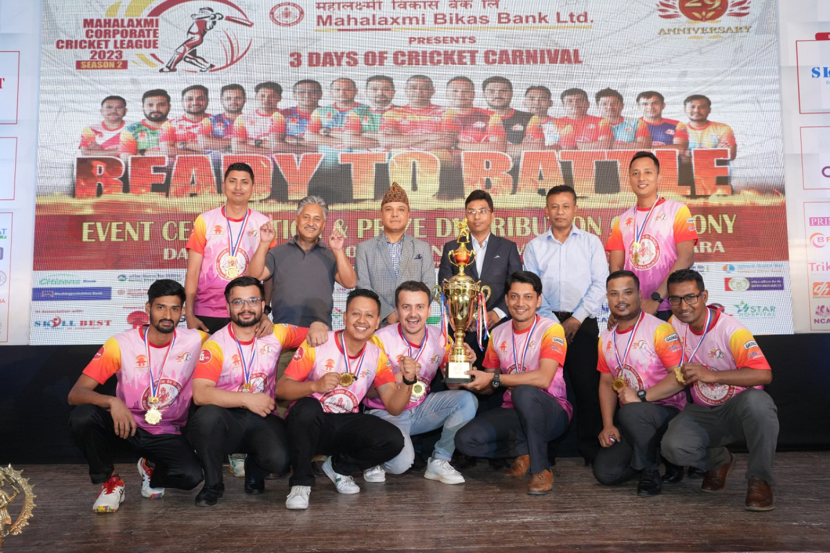 महालक्ष्मी कर्पोरेट क्रिकेटको उपाधि प्राइम कमर्सियल बैंकलाई