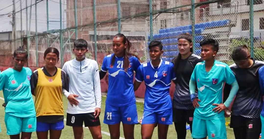कप्तान एन्जिलासहित एपीएफका ११ खेलाडी प्रशिक्षणमा