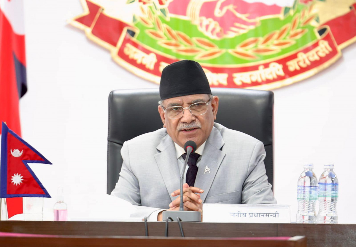 संविधानको कार्यान्वयनमार्फत जनताको जीवन परिवर्तनको अभियानमा सरकार- प्रधानमन्त्री प्रचण्ड
