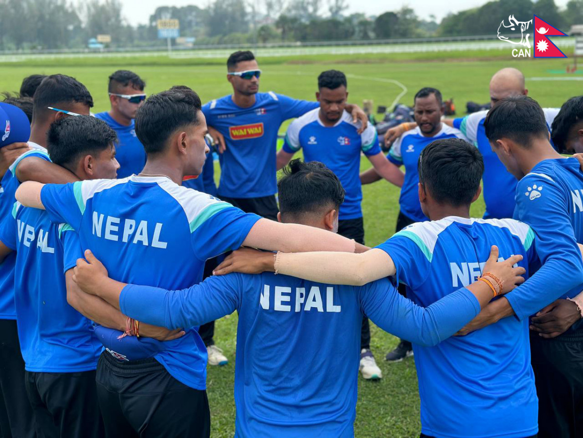 बहराइन ७७ रनमा अलआउट