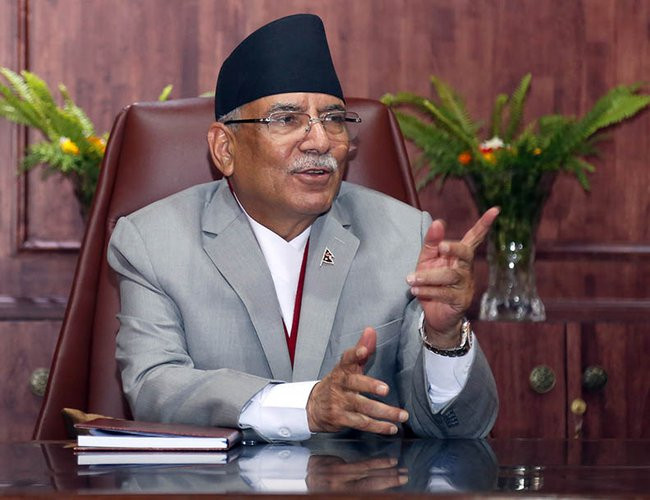 प्रधानमन्त्री र एनआरएनए अध्यक्ष शर्मा नेतृत्वको टोलीबीच भेटर्वाता