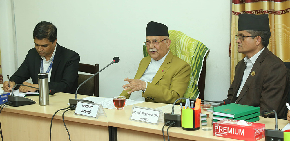 अनुहार नभइ व्यवहार हेरेर कारबाही गर्न प्रधानमन्त्री ओलीको संसदीय छानबिन समितिसँग आग्रह