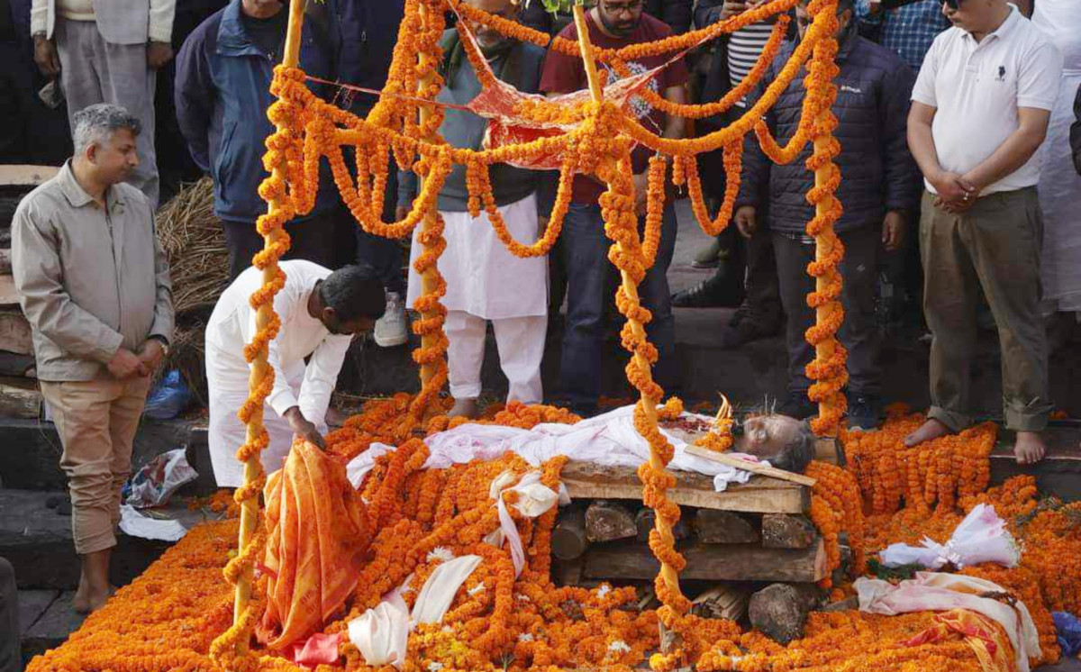 राजकीय सम्मानका साथ गरियो पूर्वसभामुख ढुंगानाको अन्त्येष्टि