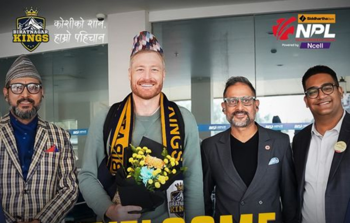 विराटनगर किङ्सबाट एनपिएल खेल्न न्युजिल्यान्डका मार्टिन गुप्टिल नेपाल आइपुगे