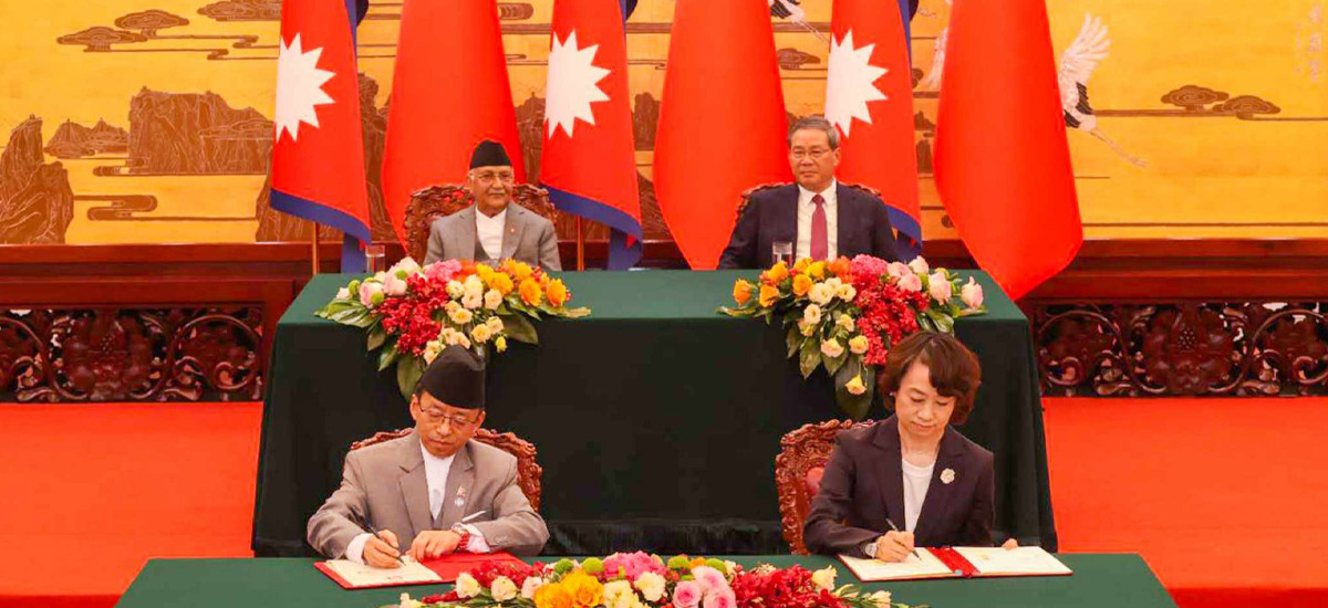 नेपाल र चीनबीच ८ सहमतिपत्रमा हस्ताक्षर