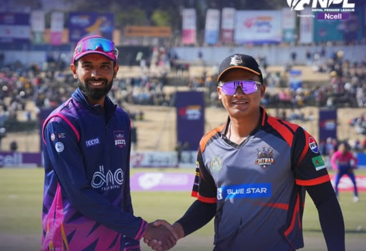 जनकपुरविरुद्ध टस जितेर पहिले ब्याटिङ गर्दै चितवन राइनोज