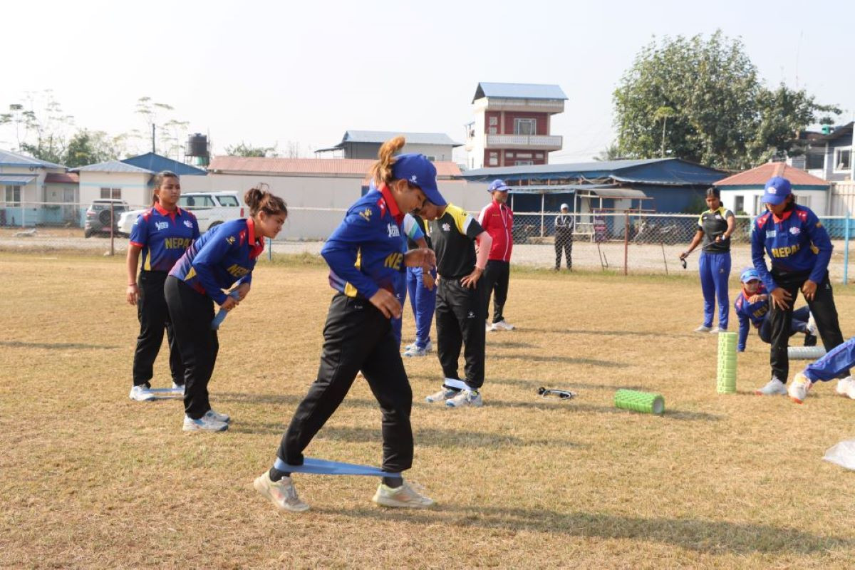 यु–१९ महिला विश्वकपको लागि नेपाली टिमको बन्द प्रशिक्षण सुरु