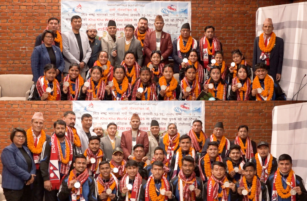 नेपाली पुरूष र महिला खो खो टोली स्वदेश फिर्ता