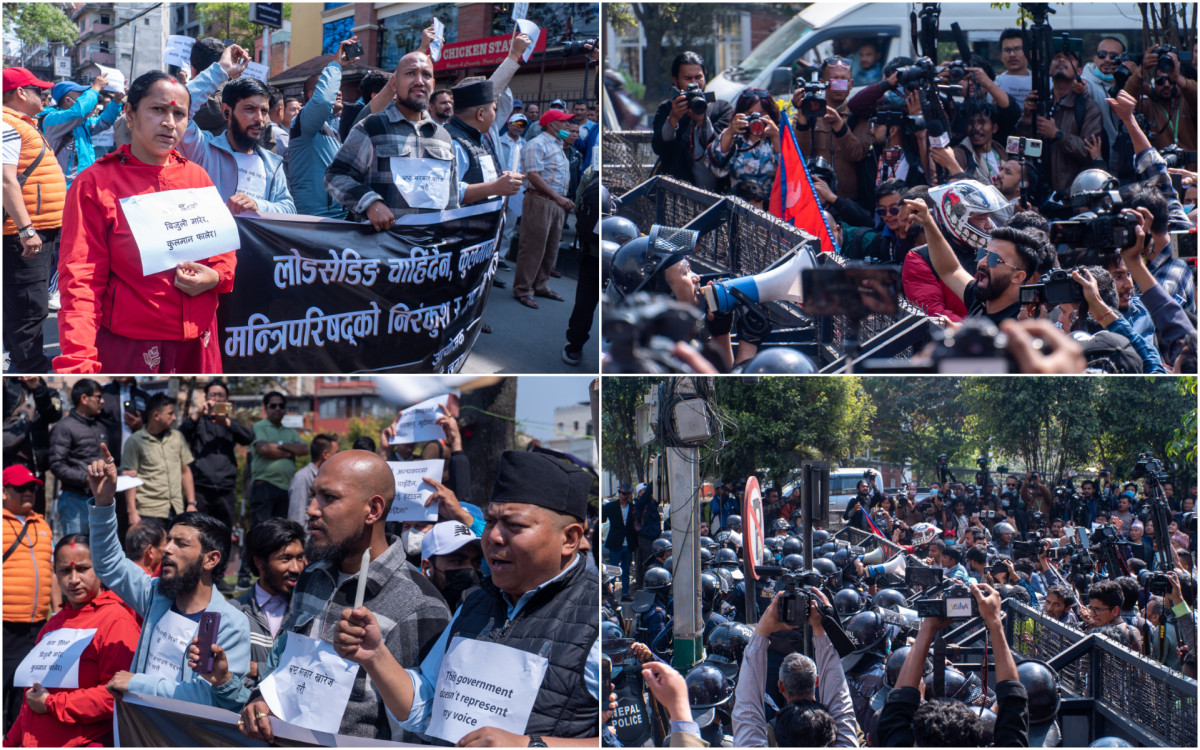कुलमानका समर्थकहरु सडकमा(तस्विरहरु)