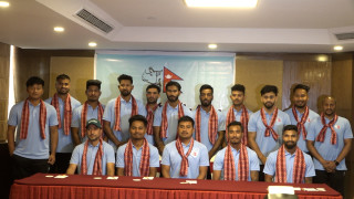 चार देशीय टी–२० क्रिकेट खेल्न हङकङ जाने नेपाली टोलीको बिदाई