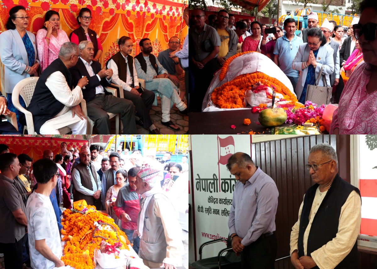 नेता शास्त्रीको निधनप्रति कांग्रेसले तीन दिनसम्म झण्डा आधा झुकाउने