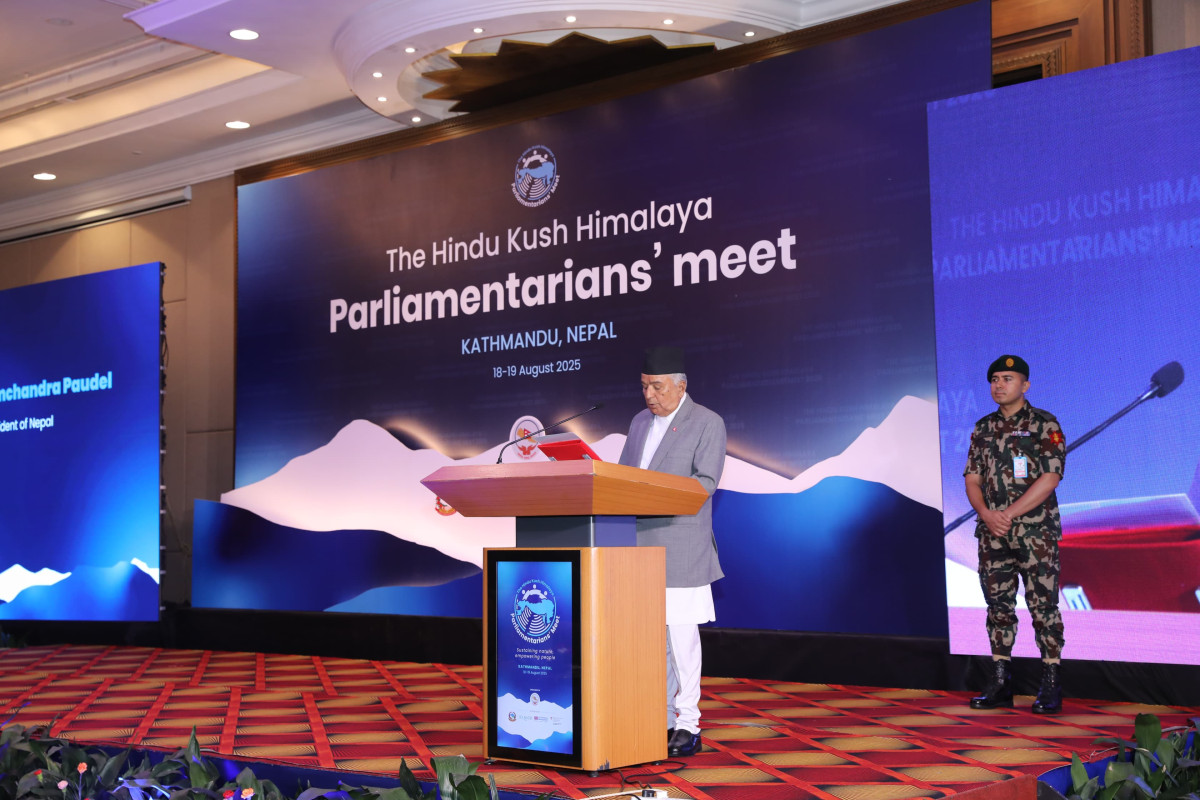 जलवायु परिवर्तनले ल्याएको संकटापन्न अवस्थालाई सबै मिलेर पार लगाऔं : राष्ट्रपति