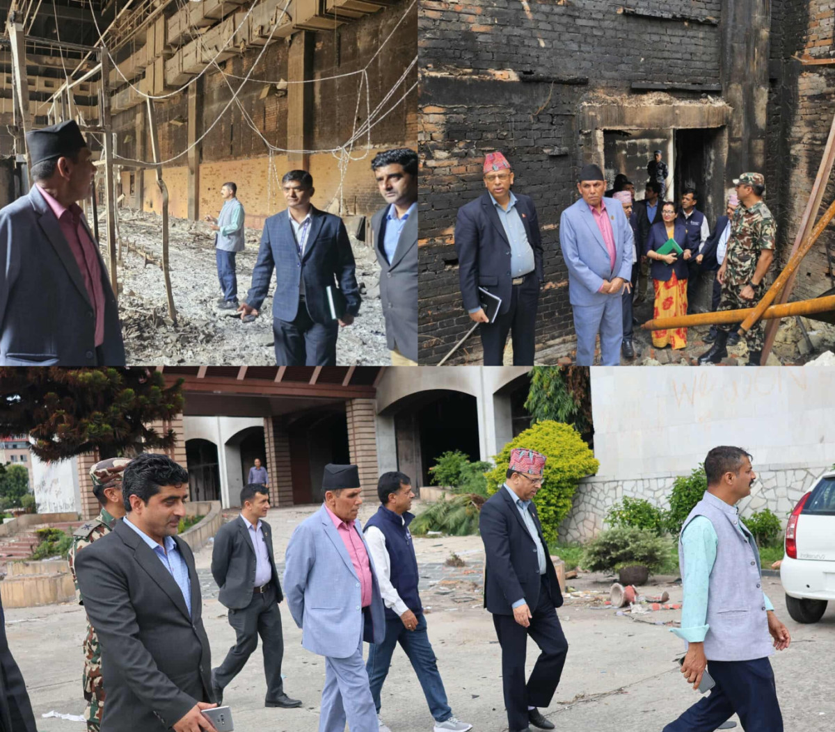 राष्ट्रिय सभाका अध्यक्षद्वारा संसद भवनको अवलोकन