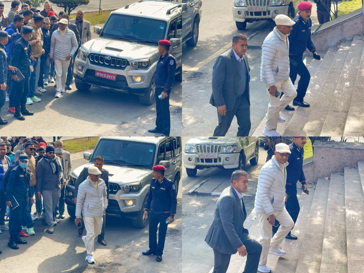 बयानका लागि जाँचबुझ आयोग पुगे रमेश लेखक (तस्विरहरू)