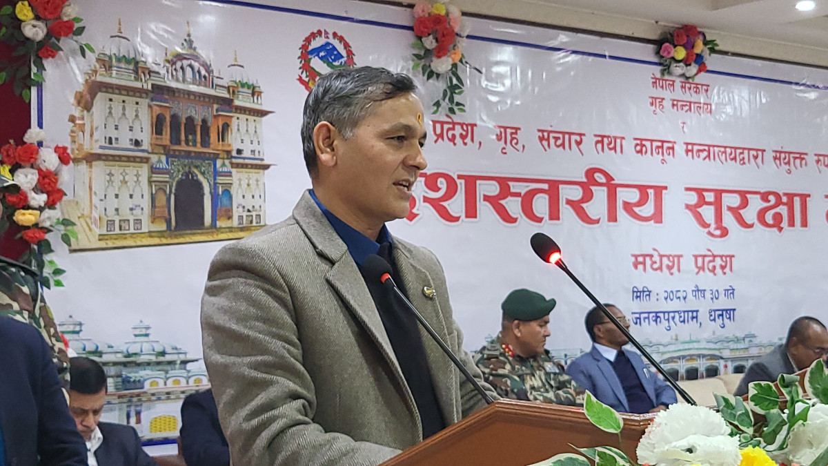 कुनै पनि किसिमको अपराध हुन नदिन सरकार कटिबद्ध छ:गृहमन्त्री अर्याल