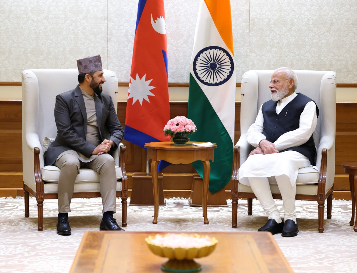 रास्वपा सभापति लामिछाने र भारतीय प्रधानमन्त्री नरेन्द्र मोदीबीच भेटवार्ता