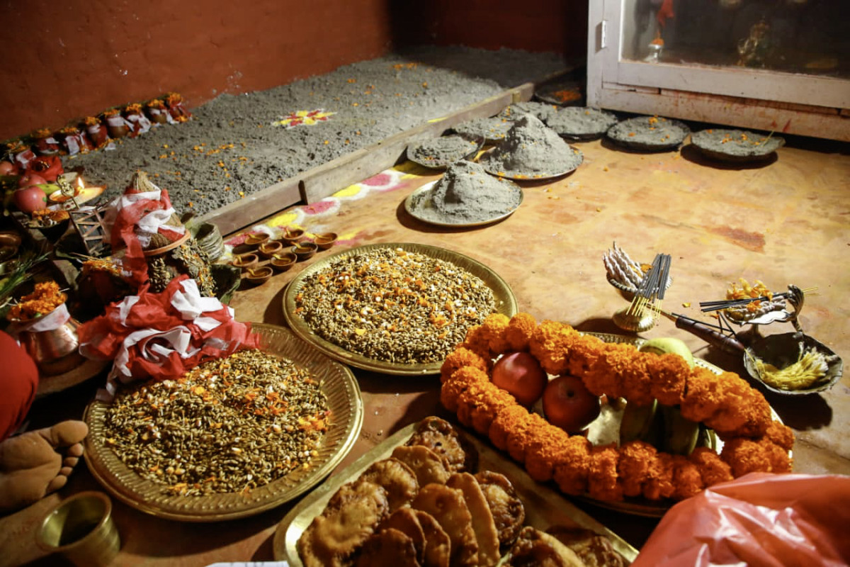 हनुमानढोकास्थित दशैं घरमा राखियो जमरा (तस्विरहरू)